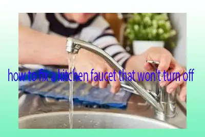 How to Fix a Kitchen Faucet That Won’t Turn Off – Easy Fix 23
