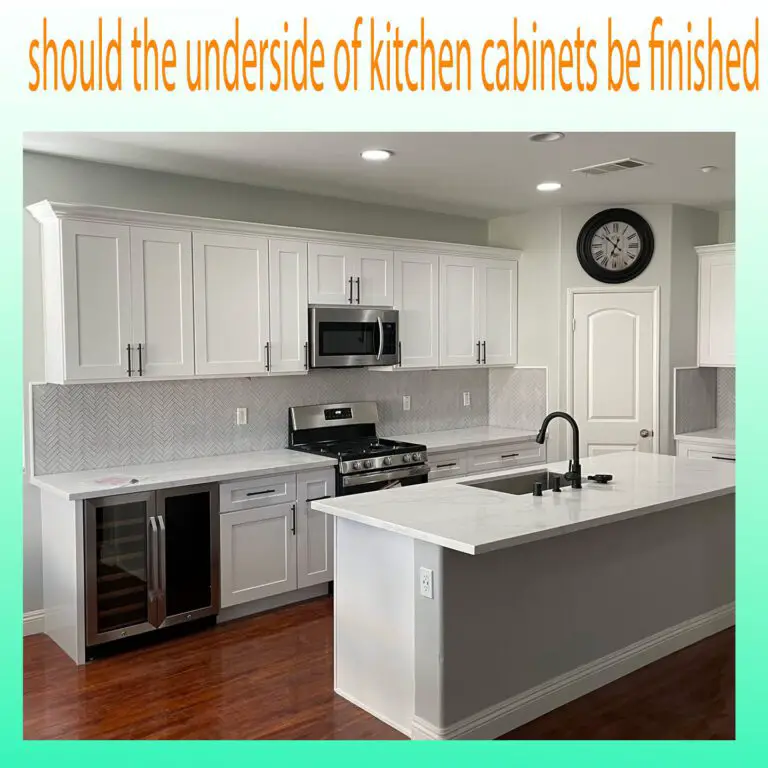 Should The Underside of Kitchen Cabinets Be Finished – Ultimate Guideline 23